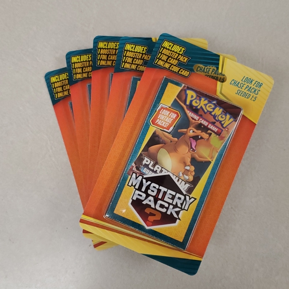 5 Pokemon Trading Card Mystery Pack booster Packs
